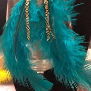 Feather earrings